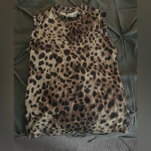 Skims Cotton Jersey Mock Neck Tank